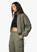 Gym King Utility Woven Tracksuit Olive Women Clothing J2PFB565 - Image 4