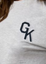 Gym King Varsity Boyfriend Tee Snow Marl Women Clothing J2PFB380 - Image 4