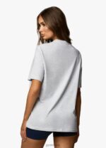 Gym King Varsity Boyfriend Tee Snow Marl Women Clothing J2PFB380 - Image 9