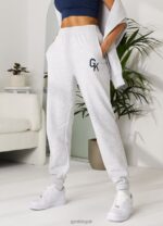 Gym King Varsity Jogger Snow Marl Women Clothing J2PFB388