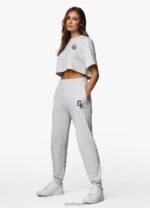 Gym King Varsity Jogger Snow Marl Women Clothing J2PFB388 - Image 10
