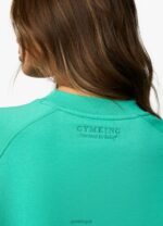 Gym King Varsity Oversized Crew Jade Green Women Clothing J2PFB383 - Image 9