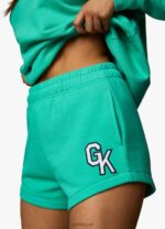 Gym King Varsity Short Jade Green Women Clothing J2PFB384 - Image 4