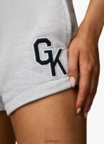 Gym King Varsity Short Snow Marl Women Clothing J2PFB374 - Image 11