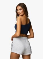 Gym King Varsity Short Snow Marl Women Clothing J2PFB374 - Image 4