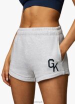 Gym King Varsity Short Snow Marl Women Clothing J2PFB374 - Image 7