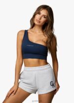 Gym King Varsity Short Snow Marl Women Clothing J2PFB374 - Image 8