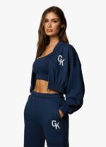 Gym King Varsity Tracksuit Oxford Blue Women Clothing J2PFB575 - Image 8