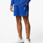 Gym King Velocity Tech Short Electric Blue/Black Men Clothing J2PFB149