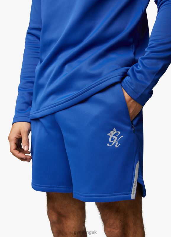 Gym King Velocity Tech Short Electric Blue/Black Men Clothing J2PFB149 - Image 3