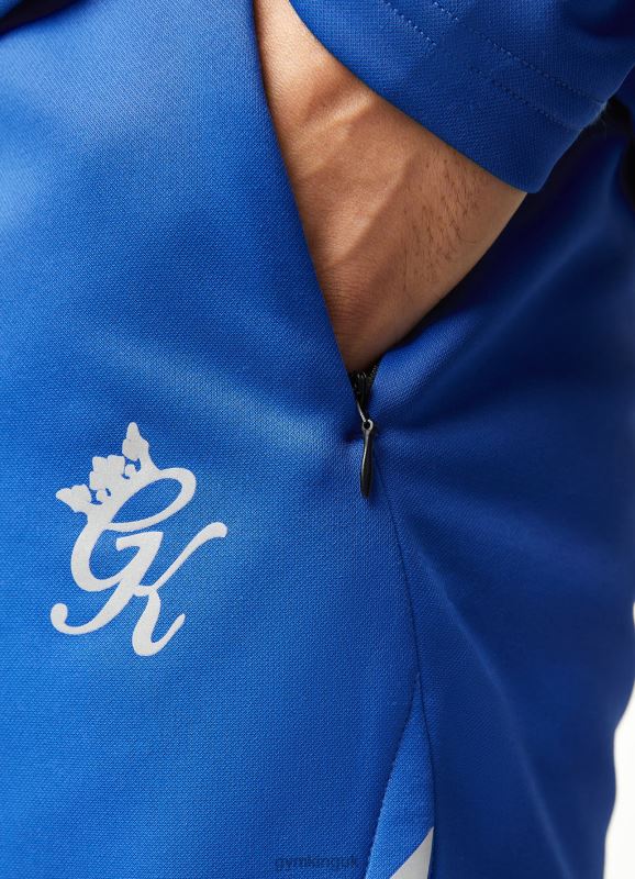 Gym King Velocity Tech Short Electric Blue/Black Men Clothing J2PFB149 - Image 5