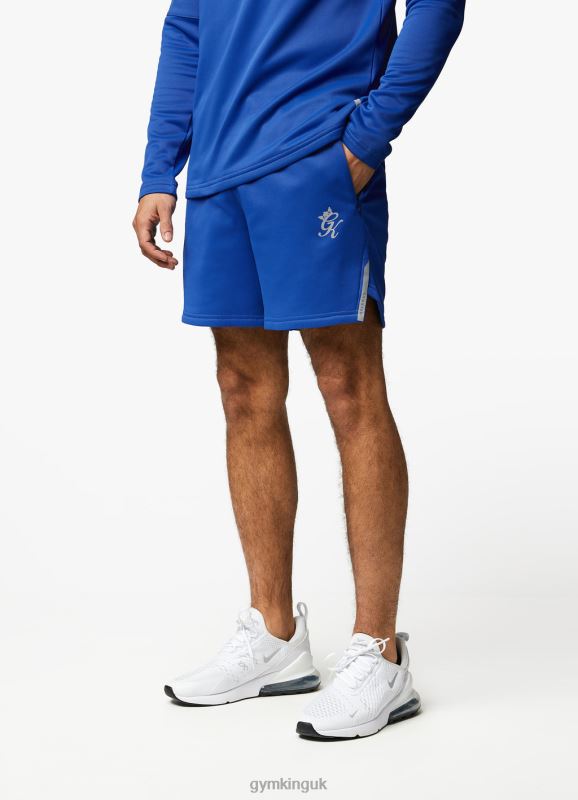 Gym King Velocity Tech Short Electric Blue/Black Men Clothing J2PFB149 - Image 1