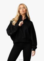 Gym King Vital Linear Arch Funnel Black Women Clothing J2PFB619