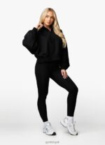 Gym King Vital Linear Arch Funnel Black Women Clothing J2PFB619 - Image 4