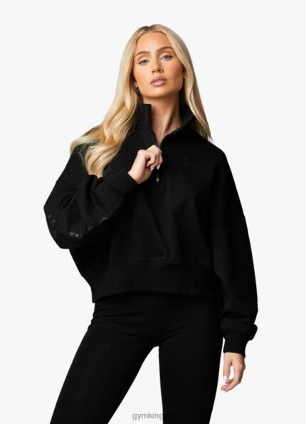 Gym King Vital Linear Arch Funnel Black Women Clothing J2PFB619