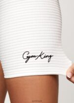 Gym King Waffle Short Cream Women Clothing J2PFB521 - Image 4