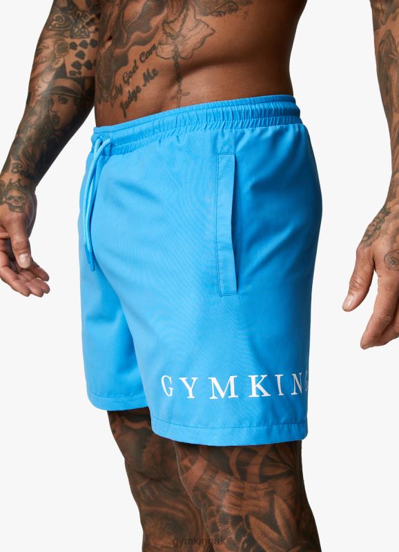 Gym King Wave Swim Short 5'' Malibu Blue Men Clothing J2PFB164 - Image 2