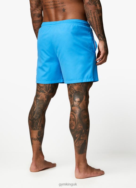 Gym King Wave Swim Short 5'' Malibu Blue Men Clothing J2PFB164 - Image 4