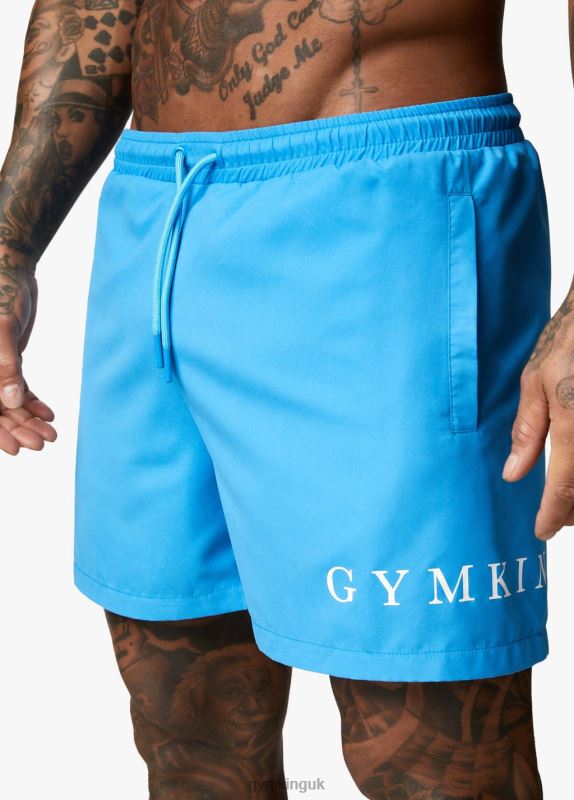 Gym King Wave Swim Short 5'' Malibu Blue Men Clothing J2PFB164 - Image 1