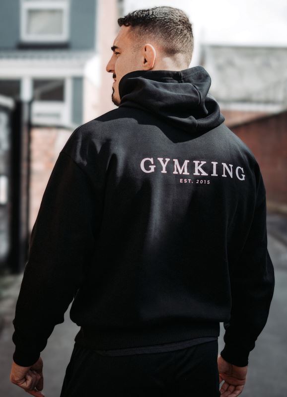 Gym King X Aspinall Limited Edition Established Hood Black Men Clothing J2PFB209 - Image 2