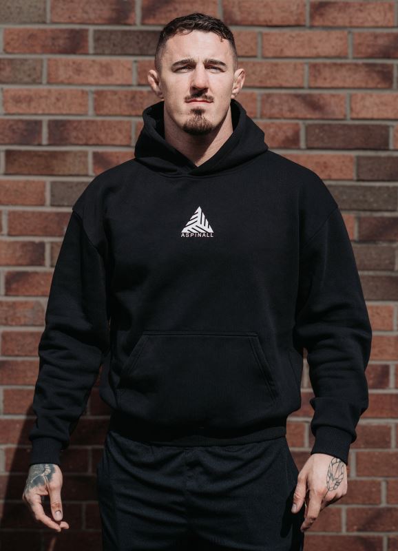 Gym King X Aspinall Limited Edition Established Hood Black Men Clothing J2PFB209 - Image 1