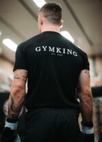 Gym King X Aspinall Limited Edition Established Tee Black Men Clothing J2PFB42 - Image 2