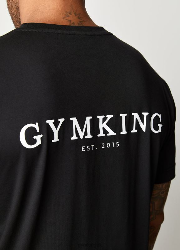 Gym King X Aspinall Limited Edition Established Tee Black Men Clothing J2PFB42 - Image 13