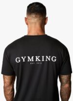 Gym King X Aspinall Limited Edition Established Tee Black Men Clothing J2PFB42 - Image 3