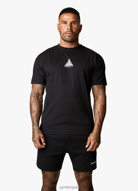 Gym King X Aspinall Limited Edition Established Tee Black Men Clothing J2PFB42 - Image 8