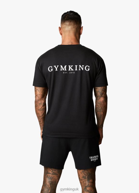 Gym King X Aspinall Limited Edition Established Tee Black Men Clothing J2PFB42 - Image 9